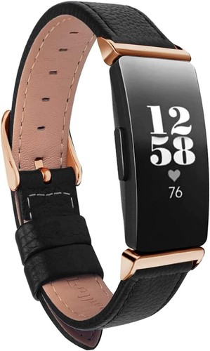 Leather Wrist Band for Inspire HR Inspire 2 Adjustable Breathable Replacement - Picture 3 of 8