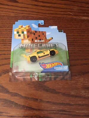 Hot Wheels Minecraft OCELOT 7 of 7 Character Car 2020