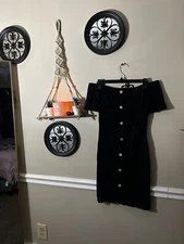 Cotton On Black Button Down Dress