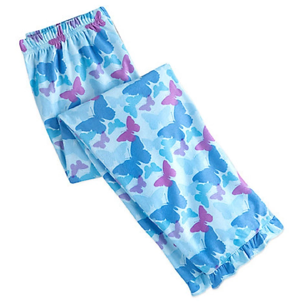 Disney Store Cinde Flannel Sleep Set Pajamas Princess Blue New