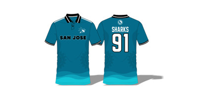 San Jose Sharks Cricket Polo Shirt Size Medium 