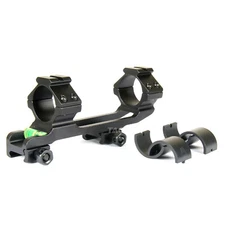 Cantilever 1" To 30mm Scope Mount With Bubble Level Picatinny Rails