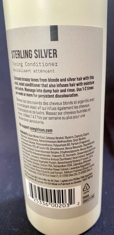 AG Colour Care Sterling Silver Toning Conditioner 8 oz FAST FREE SHIPPING - Image 3 of 4