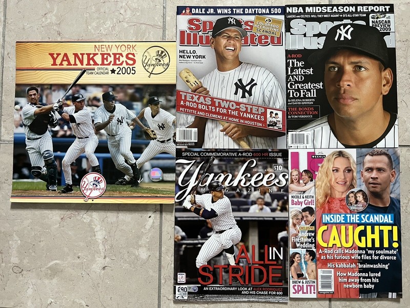 Yankees Magazine Sports Illustrated Calendar Derek Jeter Rivera Alex Rodriguez