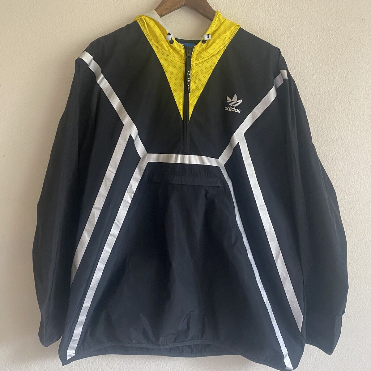 Adidas Originals ZX Jacket Mens 2XL Black Waterproof Adidas Originals ZX Jacket Mens 2XL Black Waterproof