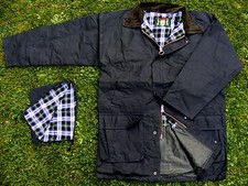 Übergröße : Original England Herren Wachsjacke in Grün 4XL / 5XL / 6XL 