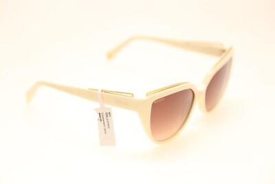 Balmain BL2107B 03 Ivory Frame/Brown Lens 57mm Sunglasses  display picture 3