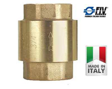 VALVOLA DI NON RITORNO DI RITEGNO EUROPA IN OTTONE FF FEMMINA-FEMMINA DA 1/2 A 2