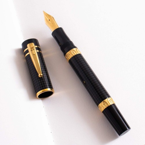 Nettuno 1911 Fountain Pen - Petra Black Squares - Picture 2 of 4