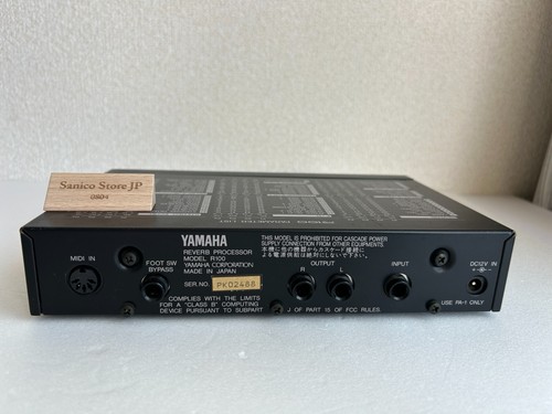 YAMAHA R100 Reverb Processor Vintage Tested Working Confirmed Used Made in Japan - Picture 6 of 14