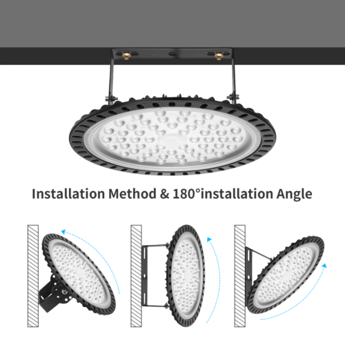 UFO LED Hallenbeleuchtung Deckenstrahler Werkstatt Industrielampe Hallenleuchte# - Bild 8 von 22