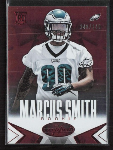 2014 Panini Certified #148 Marcus Smith Red #/249 Philadelphia Eagles (D) - Afbeelding 1 van 2