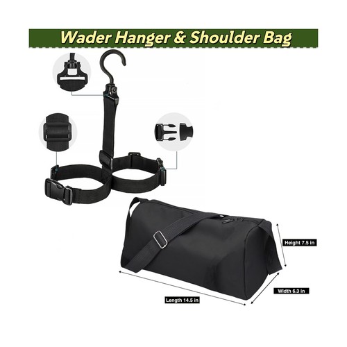 Fishing Waders for Men and Women,Wading Pants with Neoprene Stocking Foot,Fis... - Picture 6 of 7