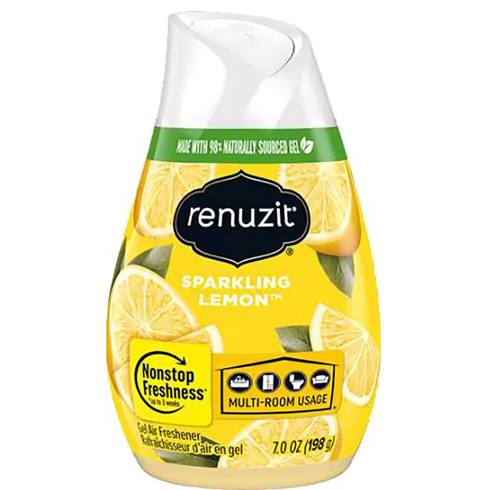 Ambientador de aire sólido con cono ajustable de limón brillante de 7 oz (estuche de 12 quilates) Foto 2 de 4