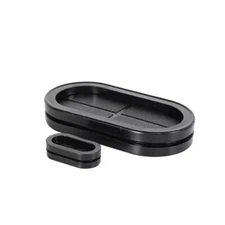  Black Sealing Closed Rubber Grommets Oval Can pass through coil