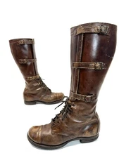 Vtg WW2 1941 USA McCormick LightTread International Military Cavalry Riding Boot