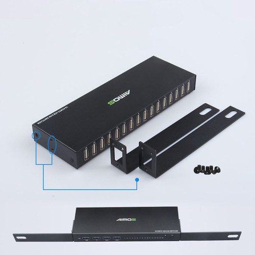 Switch KVM USB 2.0 NEW Switcher HDMI 16 in 4 out Splitter Box Fit Mouse Keyboard - Afbeelding 10 van 12