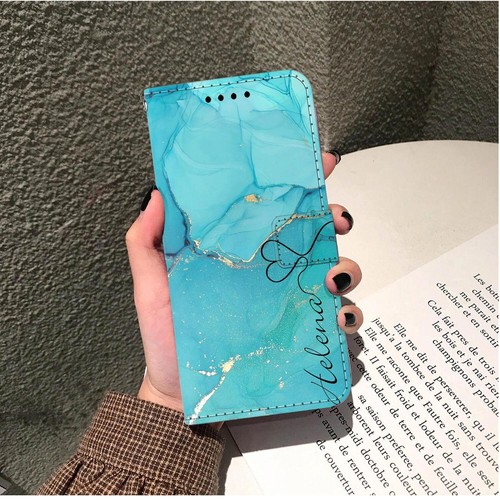 Personalised Flip Wallet Leather Case Cover For iPhone 16 15 Pro Max 14 13 12 11 - Picture 19 of 48