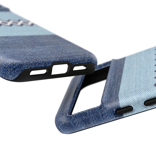 Blue Jean Print Diamonds Tough Phone Case for Iphone, Samsung Galaxy, Goog Pixel - Picture 144 of 285