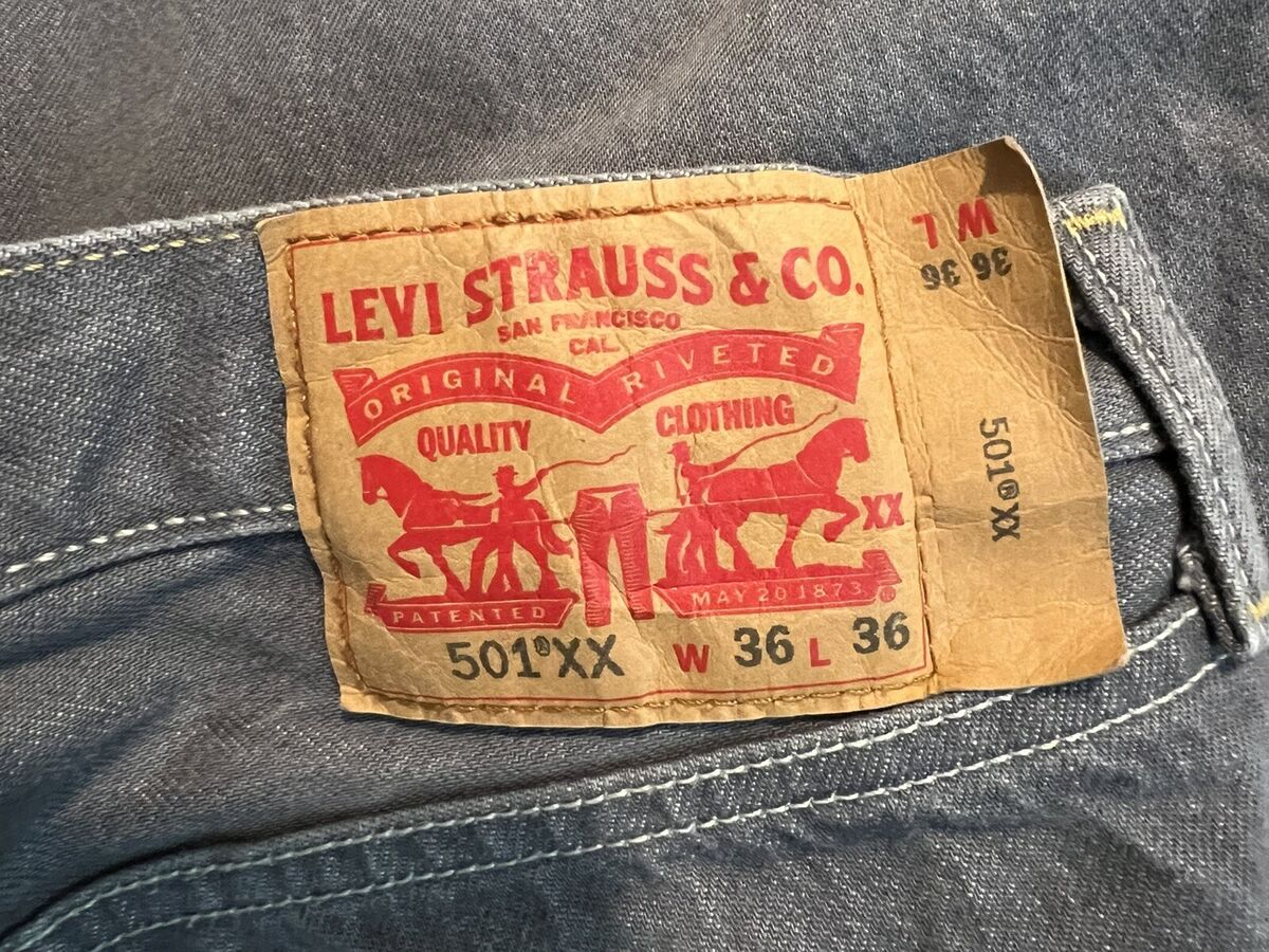 Men's Levi's Straight Leg 501XX 36 x 36 Original Fit Jeans Men's Levi's Straight Leg 501XX 36 x 36 Original Fit Jeans