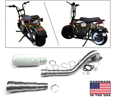 Center Exhaust Header tip Muffler for TrailMaster Storm 200