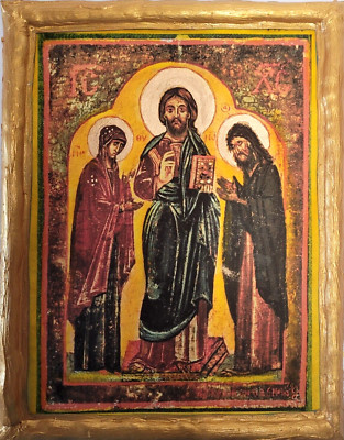 Deesis Deisis Christ Mary John The Baptist Greek Eastern Orthodox Icon