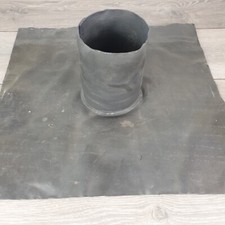Lead Roof Slate - Flue Pipe Flashing 110mm - 4.5 inch pipe 45 x 45 cm 