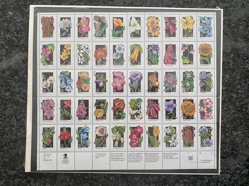 WILDFLOWERS USPS AMERICAN COMMEMORATIVES Book, 50 stamp Sheet, Souvenir Sheet - Picture 2 of 7