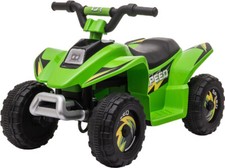 Macchina Elettrica Bambini 6V Quad Batteria Ricaricabile 3+ Verde 1690GN DecHome