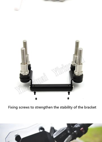 Motorcycle Stand Holder Phone Mobile Phone GPS Plate Bracket FOR BMW R1200RS - Picture 7 of 10