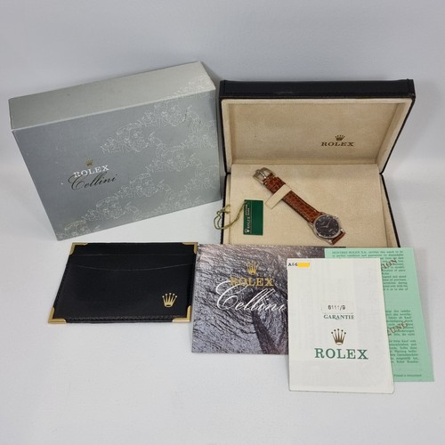 Rolex Cellini 18K White Gold with Leather Strap 25mm Quartz Watch 6111/9 - Picture 2 of 14