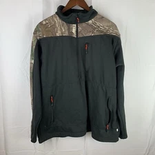 Magellan Outdoors Jacket Hunt Gear Size Large Pullover Mag Warmth 1/2 Zip Camo