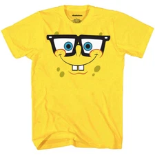 SpongeBob SquarePants Nerd Glasses Face T-Shirt