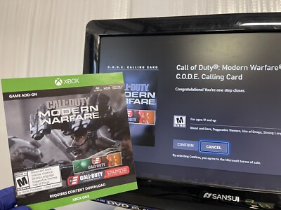 Call of Duty Modern Warfare Bonus Calling Card (Xbox One)