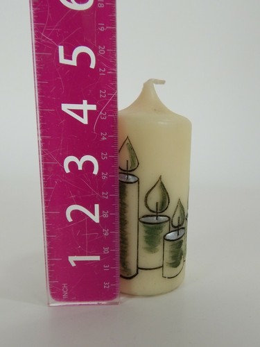 Vintage Hand Painted Christmas Candle Made In Germany - Picture 5 of 6