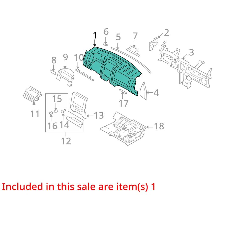 Mercury Mariner 2011 Dash Panel 8L8Z 7804320-AC 0637 Foto 3 de 4