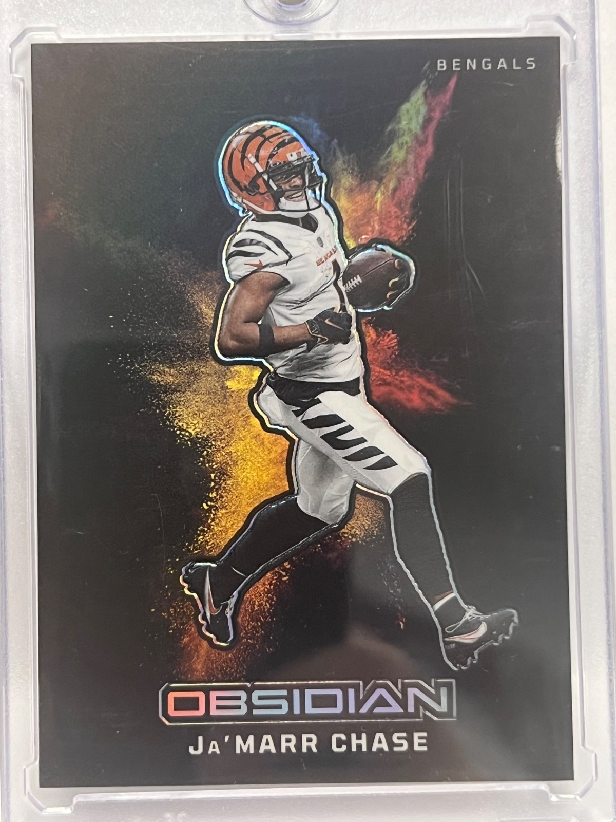 2023 Panini Obsidian Ja'Marr Chase Black Color Blast SP Case Hit Bengals