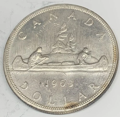 # C7337   CANADA  COIN,   ONE DOLLAR    1963  UNC.