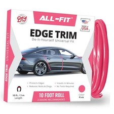 Car Door Edge Protector Made in the USA (10 Ft -) Pink