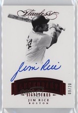 2017 Panini Flawless Legendary Signatures Ruby 9/20 Jim Rice #LC-JR Auto HOF 6fs