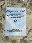 2024 Topps Now Bo Nix RC #12 Purple Auto Redemption *unredeemed