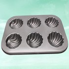  2 stücke 6 Sogar Kuchen Form Banana Form Schöne Muster Carbon Stahl Antihaft