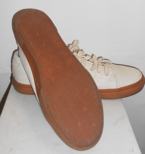 frye gia low lace women beige leather shoes size 10.5 excellent - Picture 4 of 4