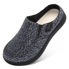 Men's Slippers Wide House Slippers Moccasins Home Bedroom Slipper Slip-on