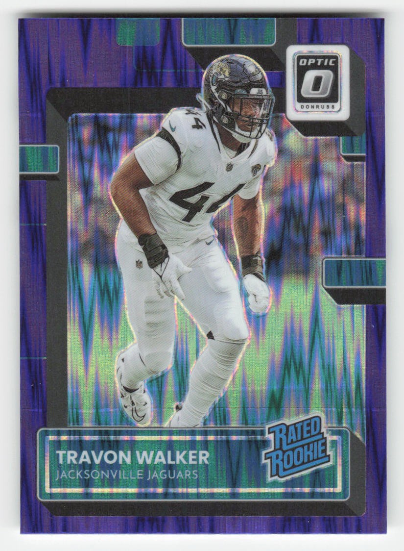 Travon Walker 2022 Donruss Optic Purple Shock RC #225