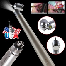 NSK Style Dental LED 45  Degree Surgical High Speed Handpiece Push Button 4 Hole