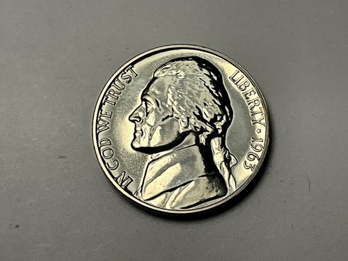 1963 5c Doubled Die Reverse Proof Jefferson Nickel #2072