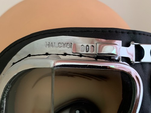 WWII Style RAF Pilot Motorcycle Rider Goggles HALCYON Curved Lenses BS 4110 - Picture 12 of 23