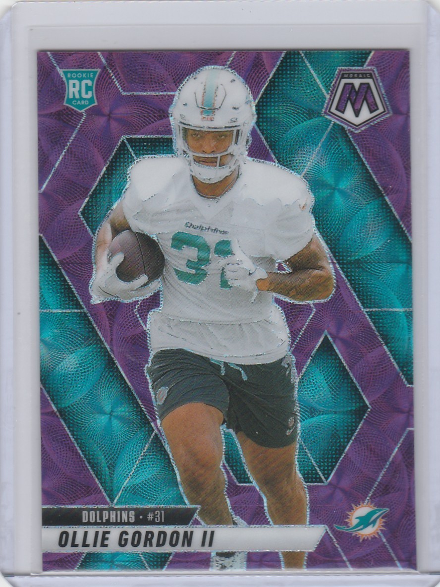 2025 Panini Mosaic Ollie Gordon II #310 Purple Scope