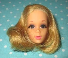 Vintage 1970 Walking Jaime Head Only Blonde Sears Exclusive Japan Eyelashes